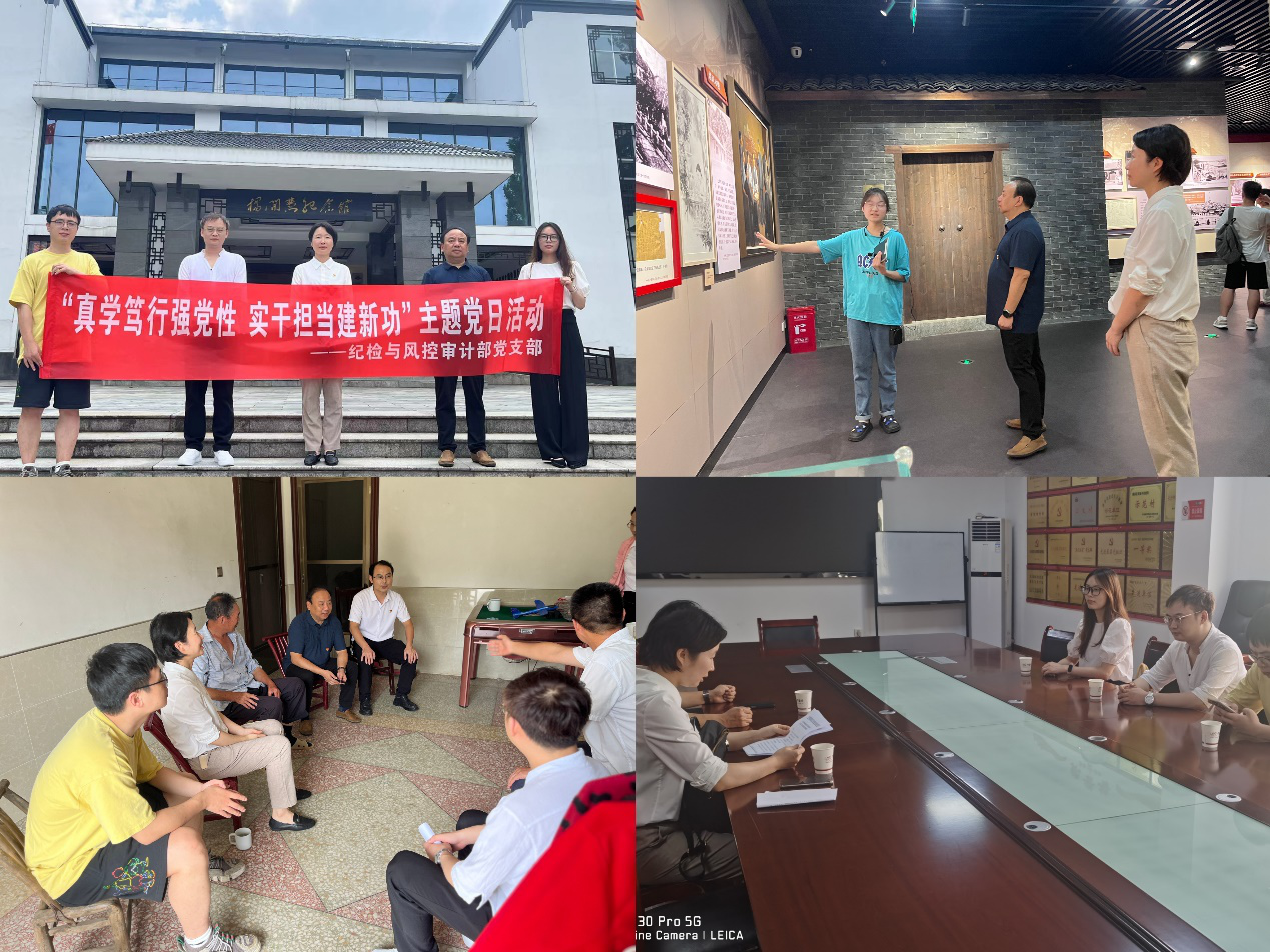 华体会平台纪检与风控审计部党支部开展“真学笃行强党性 实干担当建新功”主题党日活动